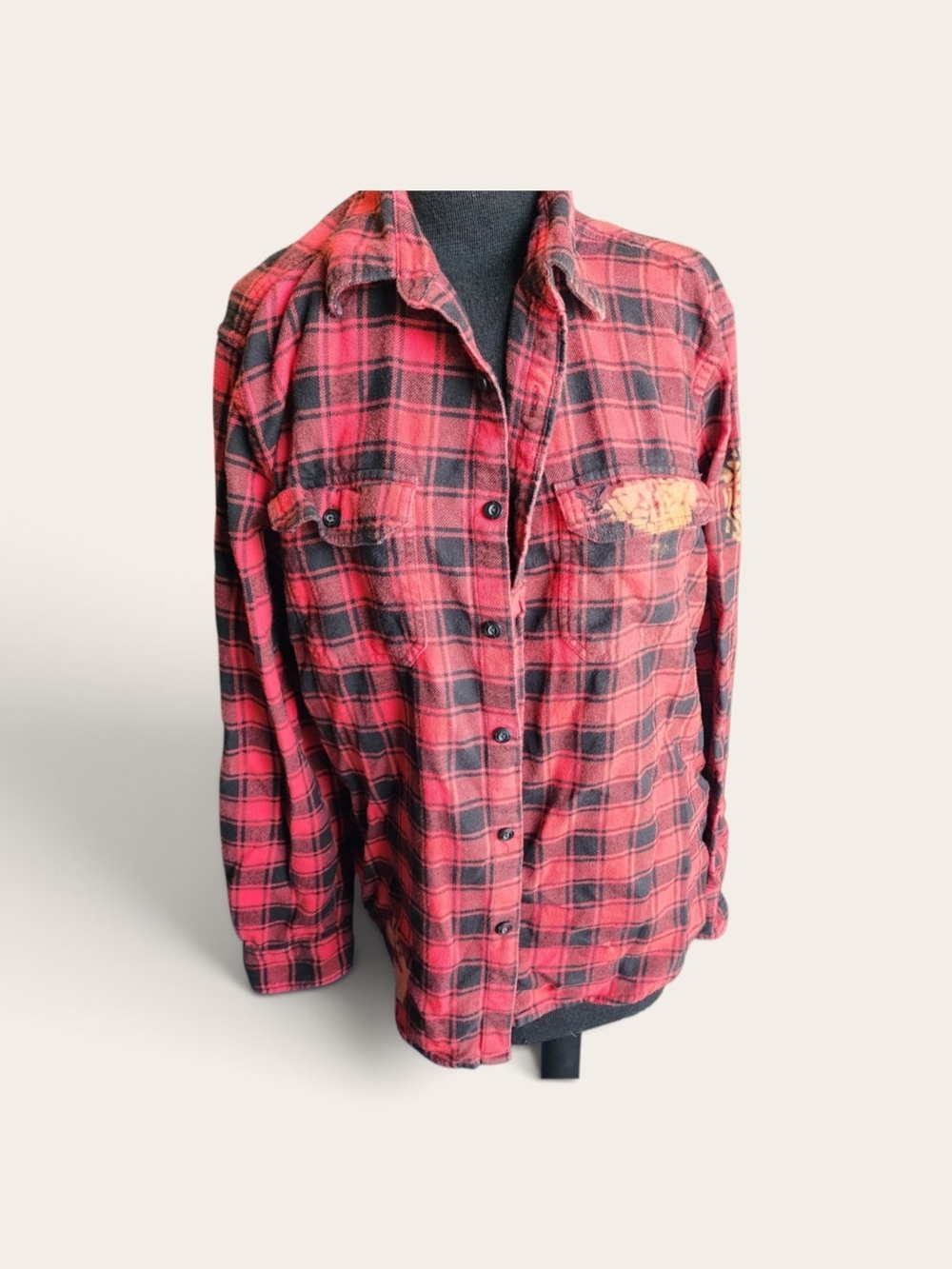 Red and Black Flannel Spider Custom
